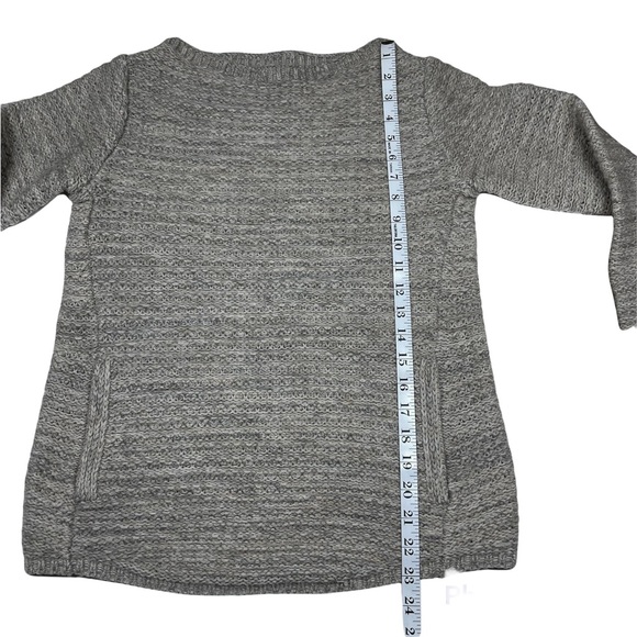 ❄️ Athleta Chill Womens Small Oatmeal Tan Chunky Merino Sweater Size XS - Picture 12 of 15
